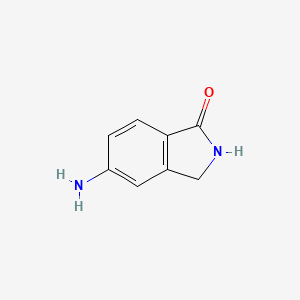 5-Aminoisoindolin-1-one chemical structure (CAS 222036-66-0)