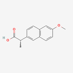 (S)-2-(6-Methoxynaphthalen-2-yl)propanoic acid chemical structure (CAS 22204-53-1)