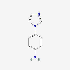 4-Imidazol-1-yl-phenylamine chemical structure (CAS 2221-00-3)