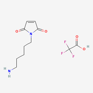 1-(5-Aminopentyl)-1H-pyrrole-2,5-dione 2,2,2-trifluoroacetate chemical structure (CAS 222159-87-7)