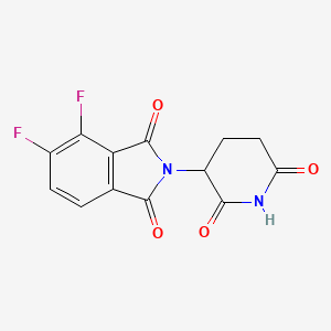 2-(2,6-Dioxopiperidin-3-yl)-4,5-difluoroisoindoline-1,3-dione chemical structure (CAS 2222115-19-5)