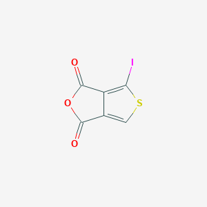 4-Iodothieno[3,4-c]furan-1,3-dione chemical structure (CAS 2222337-05-3)