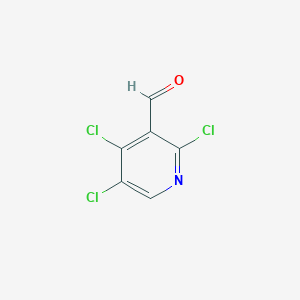 2,4,5-Trichloronicotinaldehyde chemical structure (CAS 2222665-20-3)