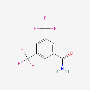 3,5-Bis(trifluoromethyl)benzamide chemical structure (CAS 22227-26-5)