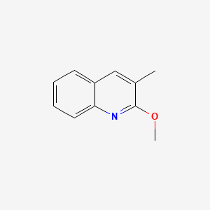 2-Methoxy-3-methylquinoline chemical structure (CAS 222317-28-4)