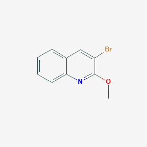 3-Bromo-2-methoxyquinoline chemical structure (CAS 222317-29-5)