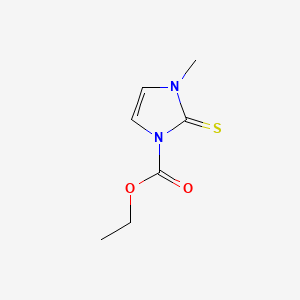 Ethyl 3-methyl-2-thioxo-2,3-dihydro-1H-imidazole-1-carboxylate chemical structure (CAS 22232-54-8)