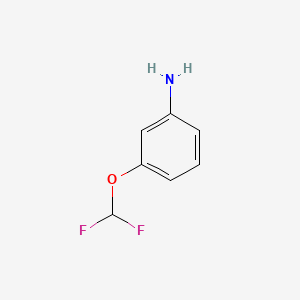 3-(Difluoromethoxy)aniline chemical structure (CAS 22236-08-4)