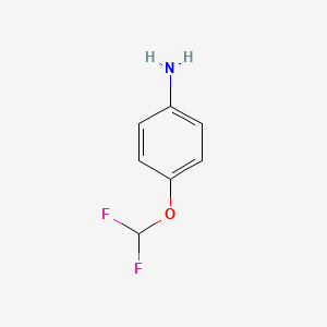 4-(Difluoromethoxy)aniline chemical structure (CAS 22236-10-8)