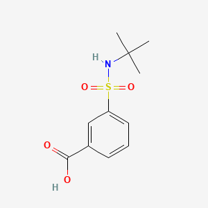 3-(N-(tert-Butyl)sulfamoyl)benzoic acid chemical structure (CAS 222409-98-5)
