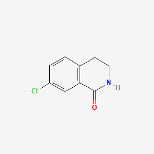 7-Chloro-3,4-dihydroisoquinolin-1(2H)-one chemical structure (CAS 22245-95-0)