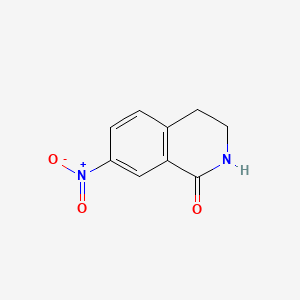 7-Nitro-3,4-dihydroisoquinolin-1(2H)-one chemical structure (CAS 22245-96-1)