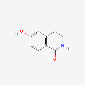 6-Hydroxy-3,4-dihydroisoquinolin-1(2H)-one chemical structure (CAS 22245-98-3)