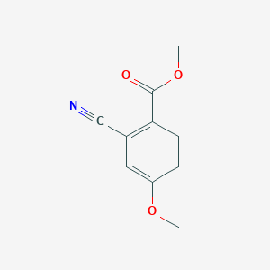 Methyl 2-cyano-4-methoxybenzoate chemical structure (CAS 22246-21-5)