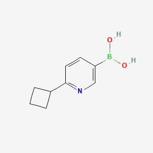 (6-Cyclobutylpyridin-3-yl)boronic acid chemical structure (CAS 2225169-78-6)