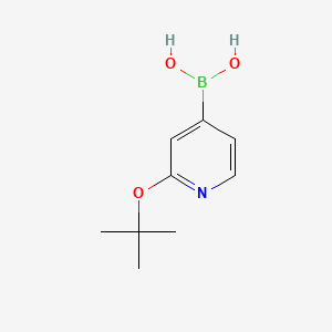 (2-(tert-Butoxy)pyridin-4-yl)boronic acid chemical structure (CAS 2225172-06-3)