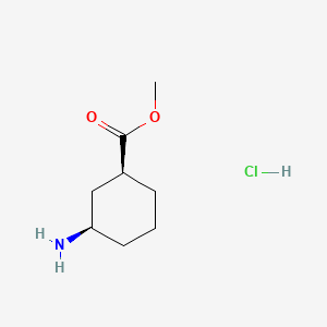 (1S,3R)-Methyl 3-aminocyclohexanecarboxylate hydrochloride chemical structure (CAS 222530-35-0)