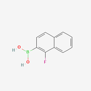 (1-Fluoronaphthalen-2-yl)boronic acid chemical structure (CAS 222547-67-3)