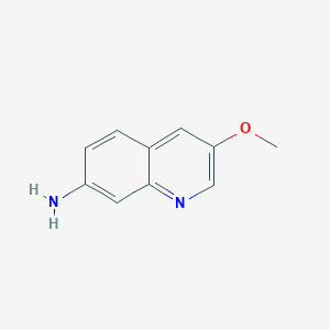 3-Methoxyquinolin-7-amine chemical structure (CAS 2225878-56-6)