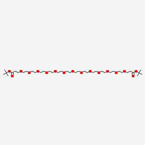 Di-tert-butyl 4,7,10,13,16,19,22,25,28,31,34,37,40-tridecaoxatritetracontanedioate chemical structure (CAS 2225903-65-9)