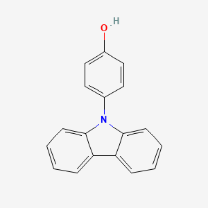 4-(9H-Carbazol-9-yl)phenol chemical structure (CAS 222620-05-5)