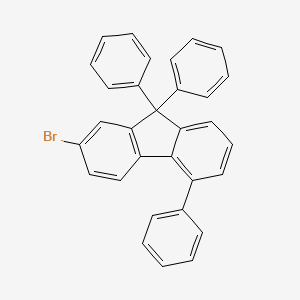 2-Bromo-5,9,9-triphenyl-9H-fluorene chemical structure (CAS 2226234-90-6)