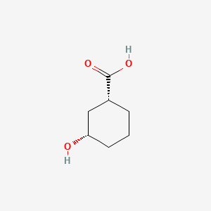 cis-3-Hydroxycyclohexanecarboxylic acid chemical structure (CAS 22267-35-2)