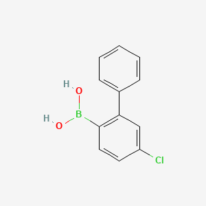 (5-Chloro-[1,1'-biphenyl]-2-yl)boronic acid chemical structure (CAS 2226739-30-4)