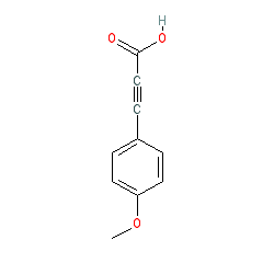 3-(4-Methoxyphenyl)propiolic acid chemical structure (CAS 2227-57-8)