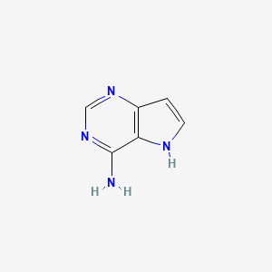 4-Aminopyrrolo[3,2-d]pyrimidine chemical structure (CAS 2227-98-7)