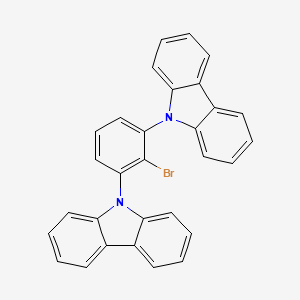 9,9'-(2-Bromo-1,3-phenylene)bis(9H-carbazole) chemical structure (CAS 2227146-17-8)