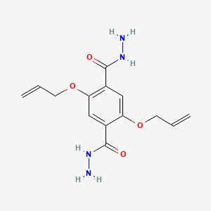 2,5-Bis(allyloxy)terephthalohydrazide chemical structure (CAS 2227151-69-9)