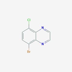 5-Bromo-8-chloroquinoxaline chemical structure (CAS 2227206-68-8)
