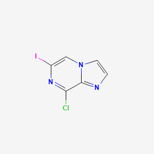 8-Chloro-6-iodoimidazo[1,2-a]pyrazine chemical structure (CAS 2227272-49-1)