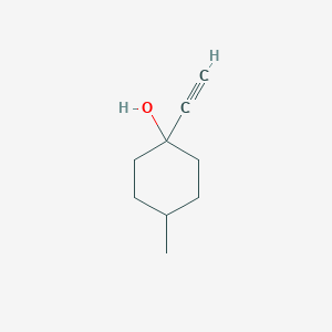 1-Ethynyl-4-methylcyclohexan-1-ol chemical structure (CAS 22273-96-7)