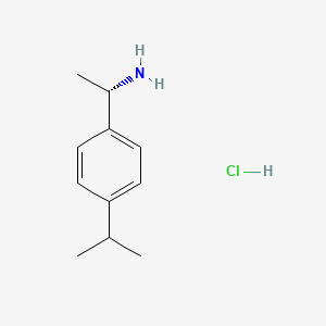 (S)-1-(4-Isopropylphenyl)ethanamine hydrochloride chemical structure (CAS 222737-88-4)