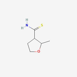 2-Methyltetrahydrofuran-3-carbothioamide chemical structure (CAS 2228482-53-7)