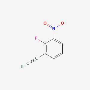 1-Ethynyl-2-fluoro-3-nitrobenzene chemical structure (CAS 2228580-75-2)