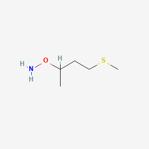 O-(4-(Methylthio)butan-2-yl)hydroxylamine chemical structure (CAS 2228651-34-9)