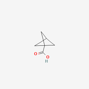 Bicyclo[1.1.1]pentane-1-carboxylic acid chemical structure (CAS 22287-28-1)