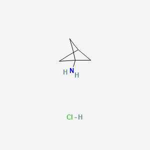 Bicyclo[1.1.1]pentan-1-amine hydrochloride chemical structure (CAS 22287-35-0)