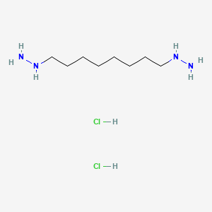 1,8-Dihydrazinyloctane dihydrochloride chemical structure (CAS 2228824-74-4)