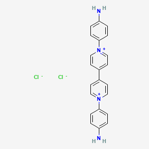 1,1'-Bis(4-aminophenyl)-[4,4'-bipyridine]-1,1'-diium chloride chemical structure (CAS 222973-24-2)