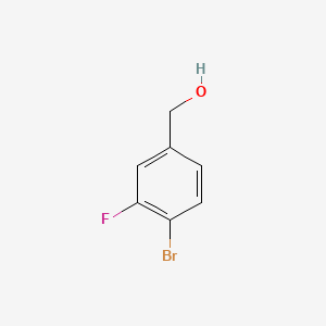 (4-Bromo-3-fluorophenyl)methanol chemical structure (CAS 222978-01-0)