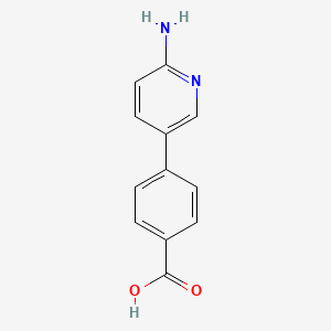 4-(6-Aminopyridin-3-yl)benzoic acid chemical structure (CAS 222986-51-8)