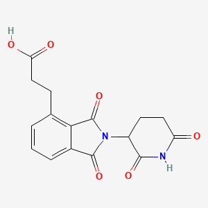 3-(2-(2,6-Dioxopiperidin-3-yl)-1,3-dioxoisoindolin-4-yl)propanoic acid chemical structure (CAS 2229976-20-7)
