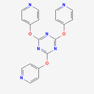 2,4,6-Tris(pyridin-4-yloxy)-1,3,5-triazine chemical structure (CAS 2230253-24-2)