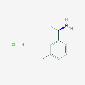 (R)-1-(3-Iodophenyl)ethanamine hydrochloride chemical structure (CAS 2230840-60-3)