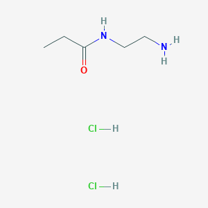 N-(2-Aminoethyl)propionamide dihydrochloride chemical structure (CAS 2230912-75-9)