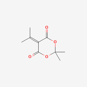 2,2-Dimethyl-5-(propan-2-ylidene)-1,3-dioxane-4,6-dione chemical structure (CAS 2231-66-5)